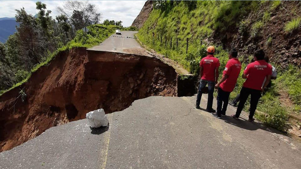 Lluvias incomunican a tres municipios en Guerrero