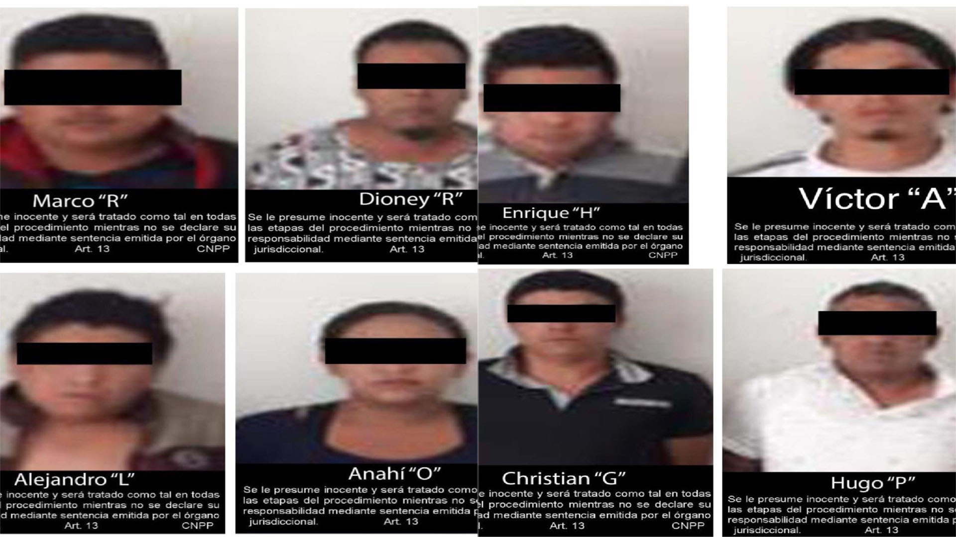 FGR rescata a mujer secuestrada y detiene a ocho en el Edomex