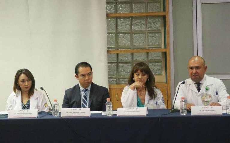 Hospital Infantil culpa a la Cofepris por falta de medicamento contra el cáncer - directivos-del-imss-en-conferencia-de-prensa