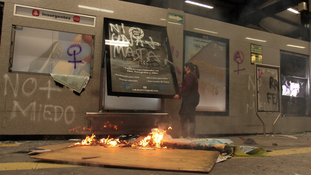 Ascienden a más de un millón de pesos daños al Metrobús durante marcha