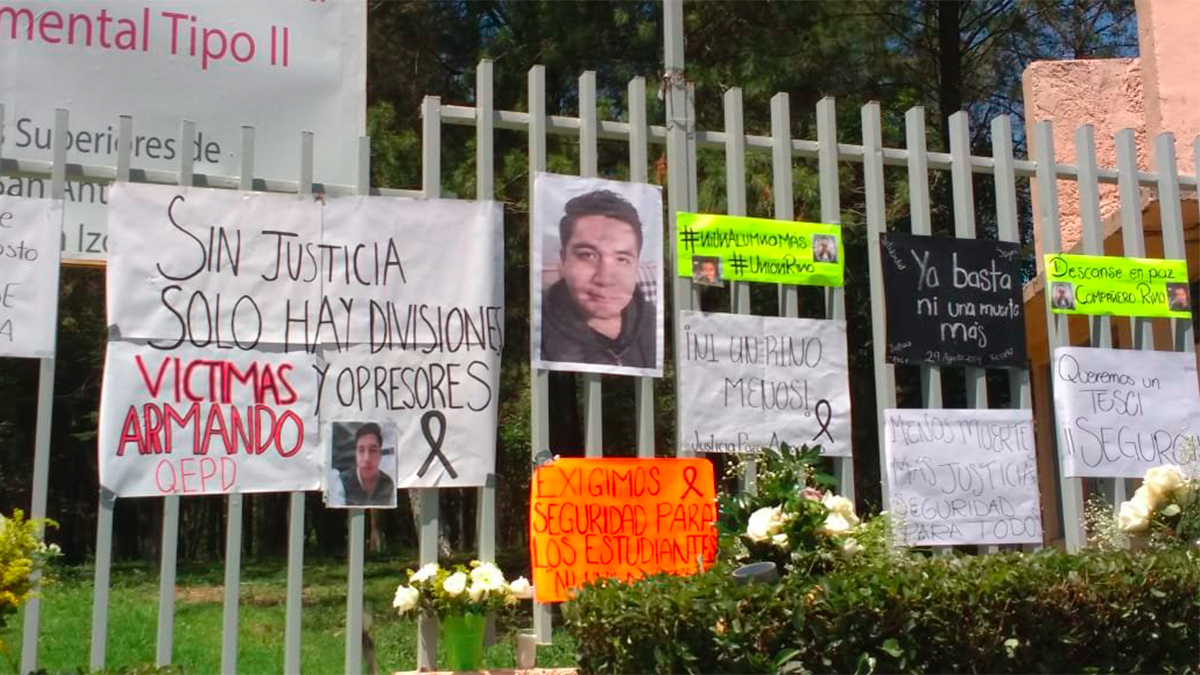 Estudiantes del TESCI exigen justicia por compañero asesinado