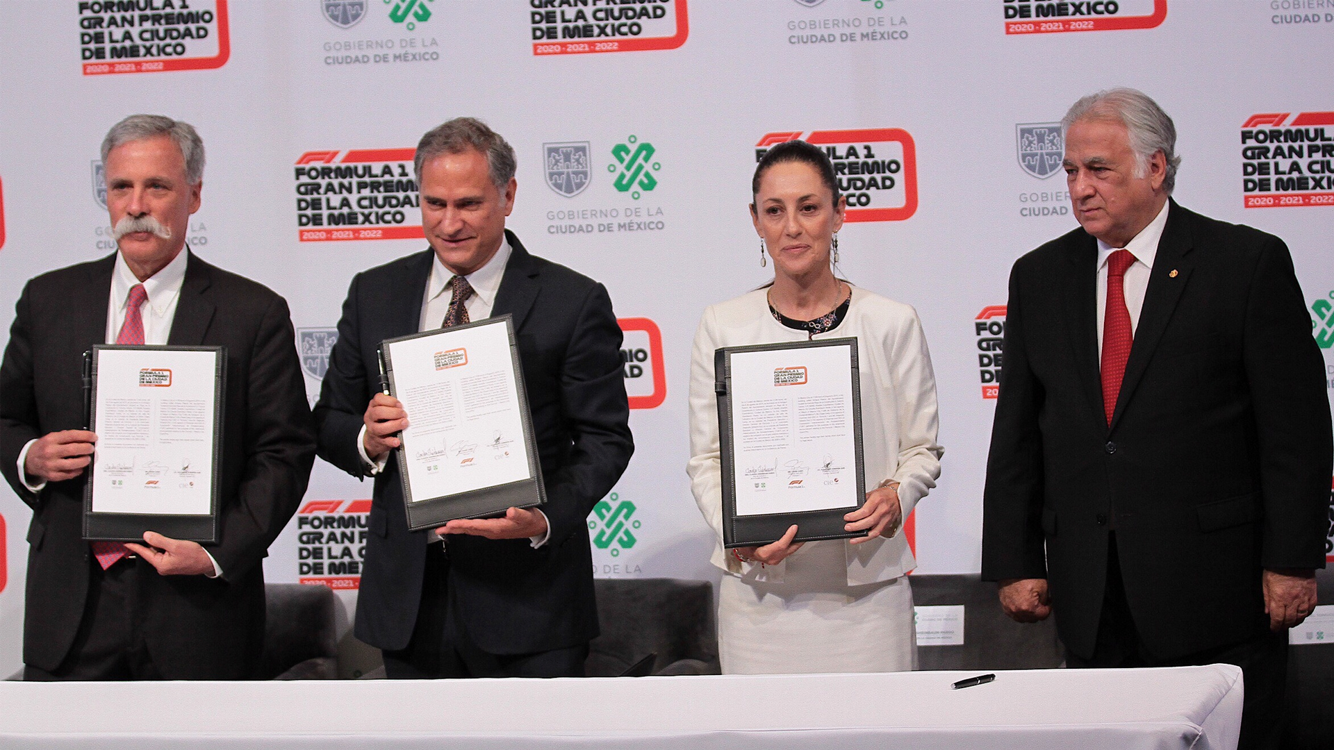 Firman convenio para realizar Formula 1 en México hasta 2022 Firman convenio para realizar Formula 1 en México hasta 2022