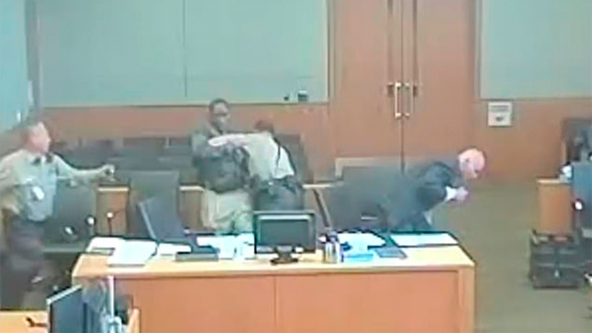 #Video Hombre golpea a su abogado defensor en Arizona