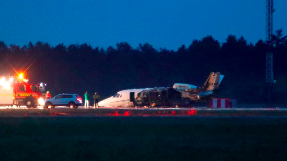 Se incendia avión donde viajaba el representante de Pink en Dinamarca