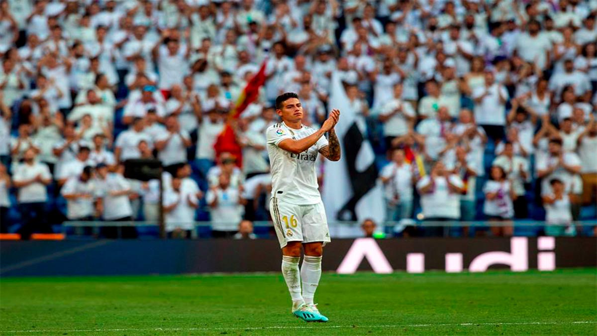 James Rodríguez causa baja con el Madrid por lesión muscular