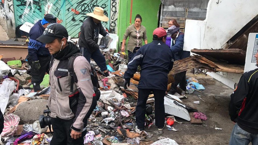 Continúa limpieza en Nicolás Romero tras inundación por desbordamiento de río