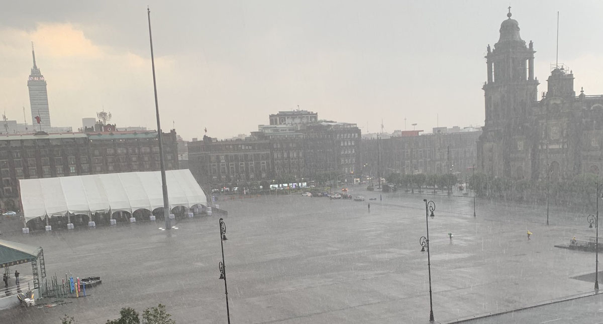 Chubascos y lluvias fuertes afectarán al Valle de México