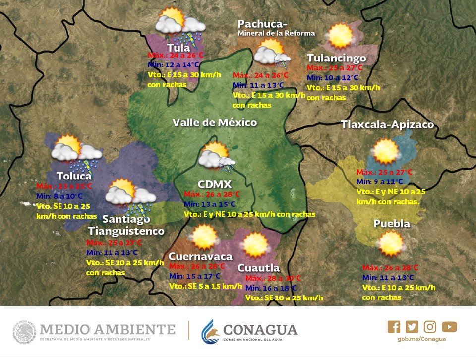 Persistirán lluvias vespertinas en el Valle de México - lluvias-valle-de-mexico-1