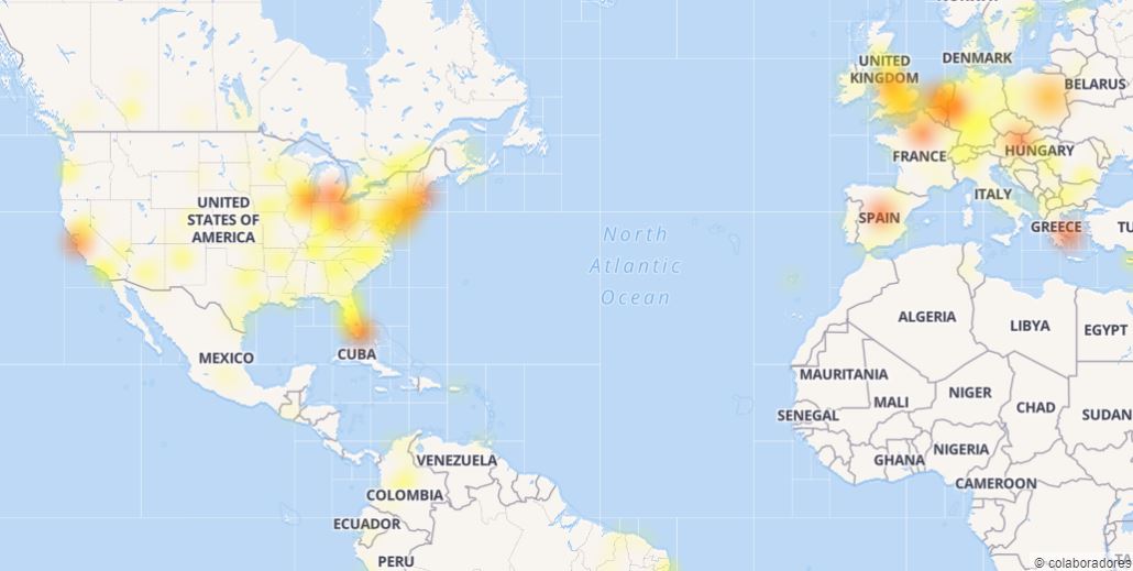 Facebook e Instagram se caen en varios países - mapa-de-caida-de-facebook