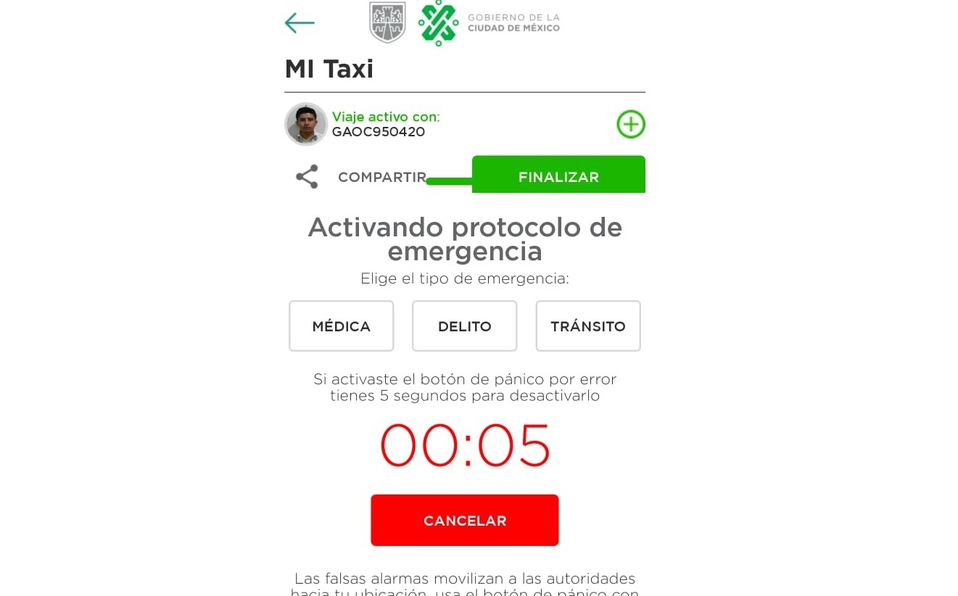 Habilitarán botón de pánico para usuarios de taxis en la Ciudad de México - mi-taxi-boton-de-panico-ciudad-de-mexico
