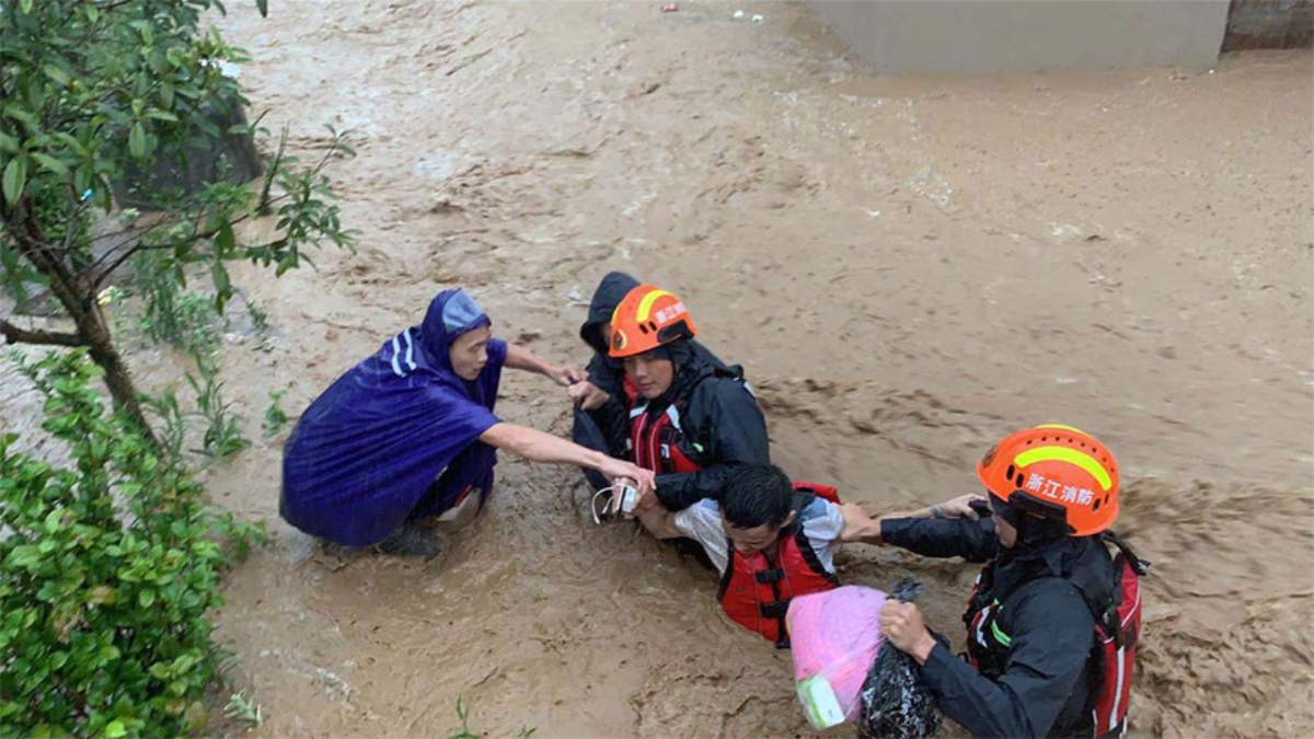 Cifra de muertos por el tifón Lekima en China sube a 32