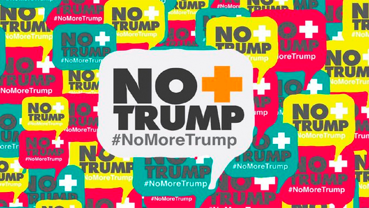 Continúa campaña “No más Trump” pese a contactos entre Venezuela y EE.UU.