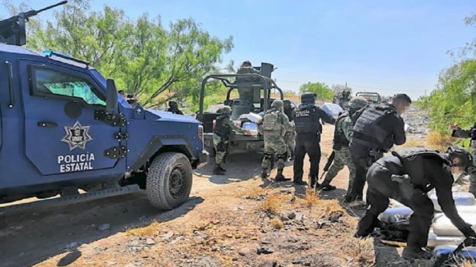 Decomisan 250 kilos de mariguana cerca del Río Bravo