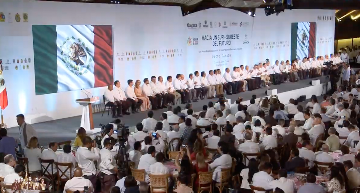 Firma del Pacto Oaxaca del Sur-Sureste de México