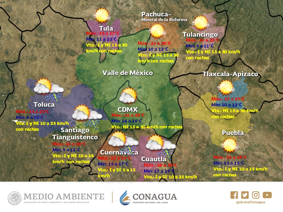 Persistirán lluvias con chubascos en el Valle de México - pronostico-del-tiempo-para-el-valle-de-mexico