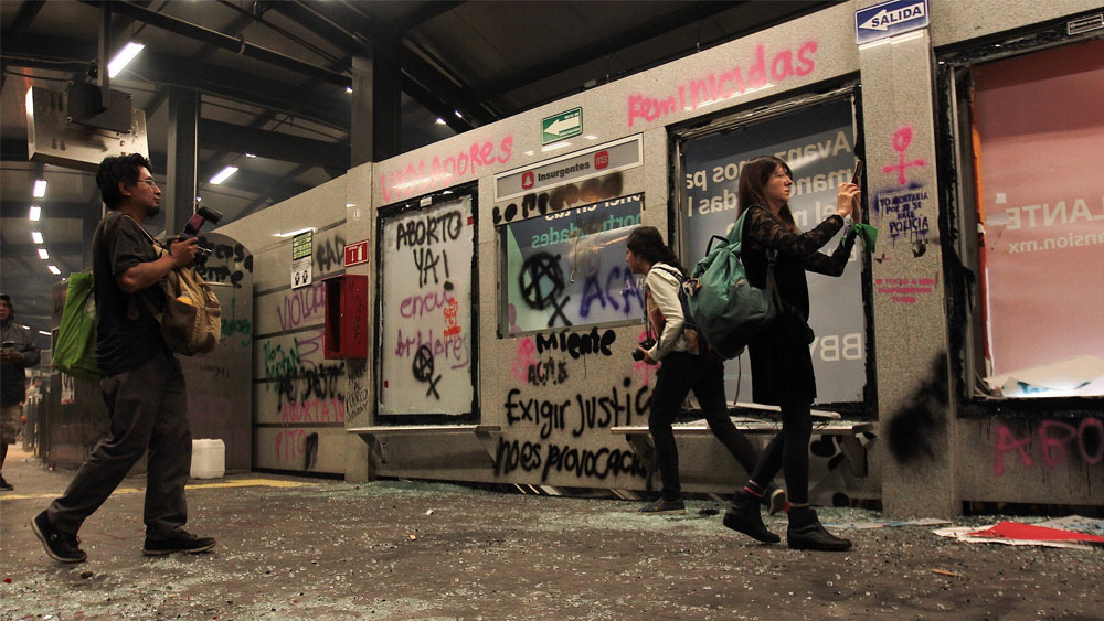 CDMX prepara plan en favor de la seguridad y respeto a las mujeres - protestas-metrobus-insurgentes