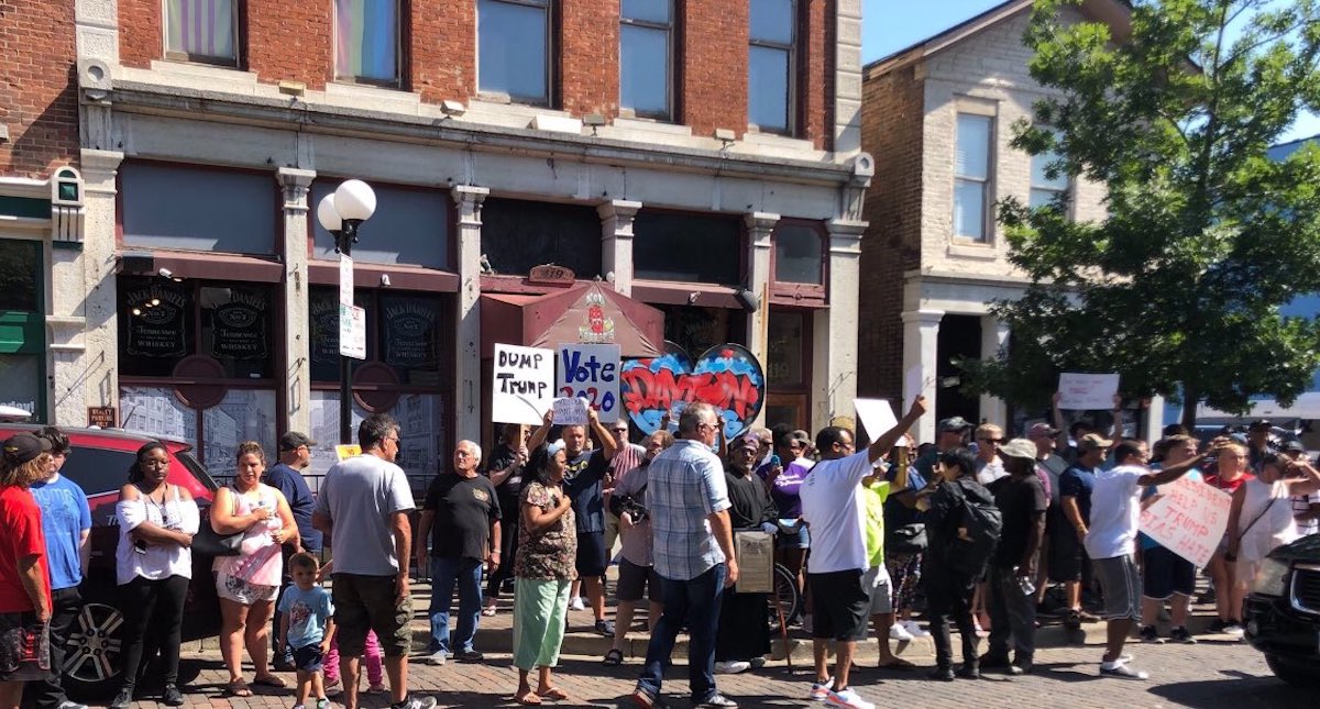 Visita de Donald Trump a Dayton, marcada por protestas