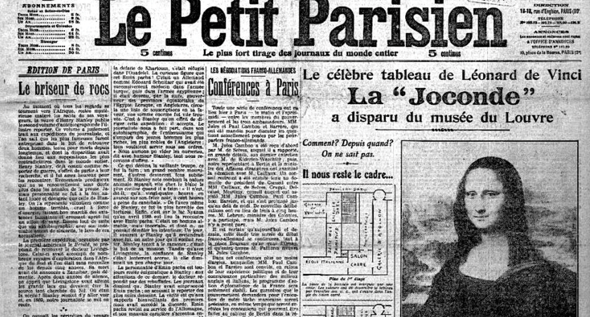 El día que robaron la Mona Lisa del Louvre