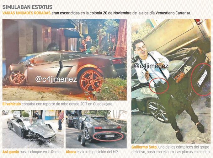 Sospechoso en caso del Lamborghini podría ser un defraudador - robo-de-lamborghini