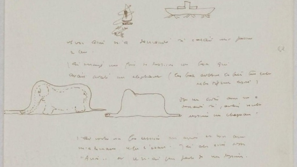 Descubren bocetos de 'El Principito' en edificio antiguo de Suiza - serpiente-que-se-comio-a-elefante