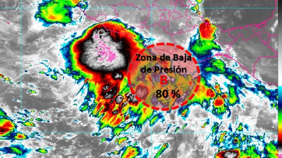 Zona de baja presión podría convertirse en ciclón al sur de Oaxaca