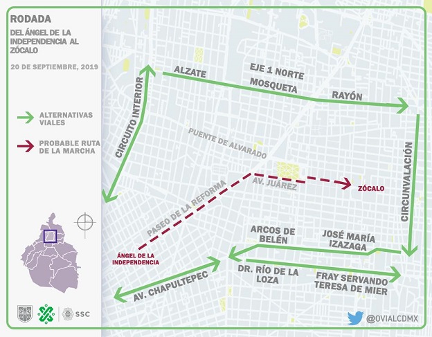 Marchan contra el cambio climático en la Ciudad de México - afectaciones-viales-por-marcha-contra-cambio-climatico