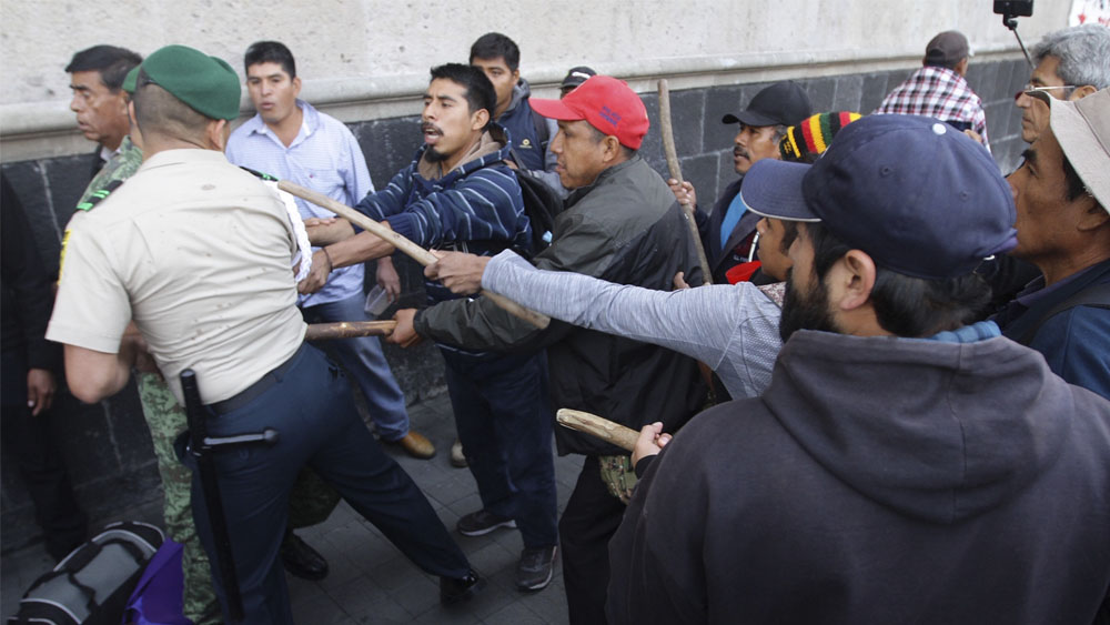 Tres militares lesionados tras agresión en Palacio Nacional