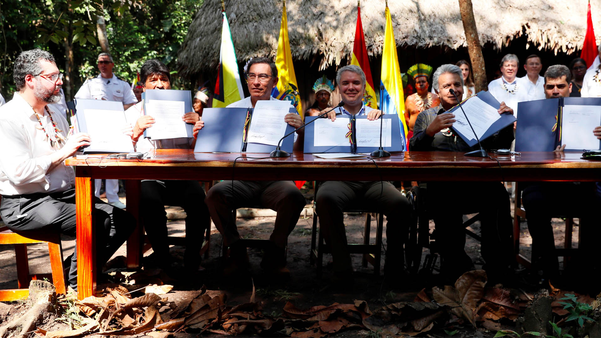Líderes sudamericanos firman pacto para preservar la Amazonia