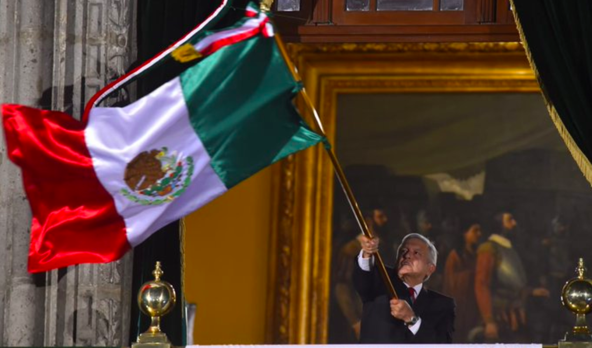 AMLO recuerda en Grito de Independencia a la libertad, a la justicia y a la democracia