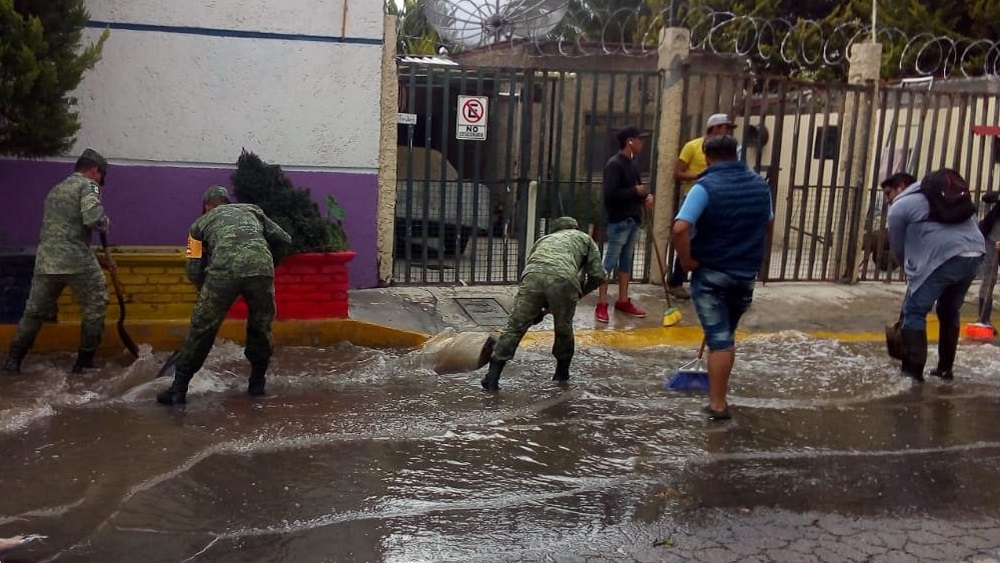 Aplican Plan DN-III-E en Tecámac por fuertes lluvias