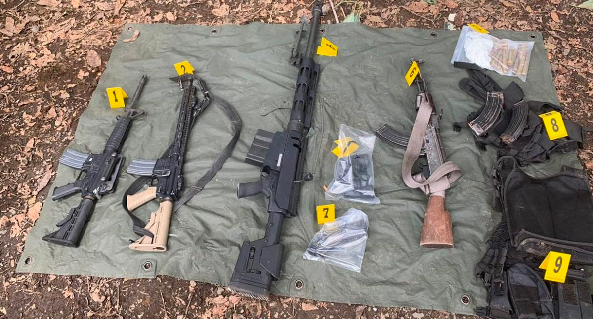 Enfrentamiento en Michoacán deja dos agresores abatidos y dos detenidos