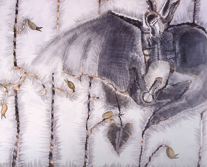 La "zoología fantástica" de Francisco Toledo - bat-and-germinacion-francisco-toledo