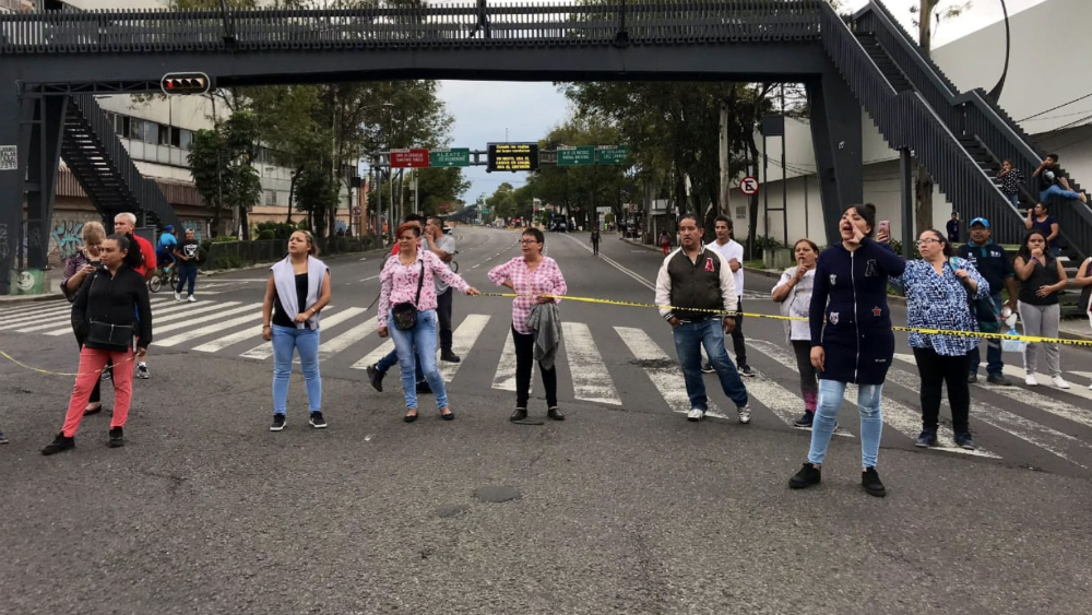 Retiran manifestantes bloqueo en Insurgentes Norte
