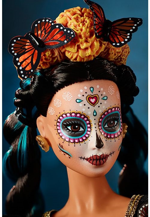 Barbie celebra el Día de Muertos con muñeca edición especial - cara-de-barbie-dia-de-muertos