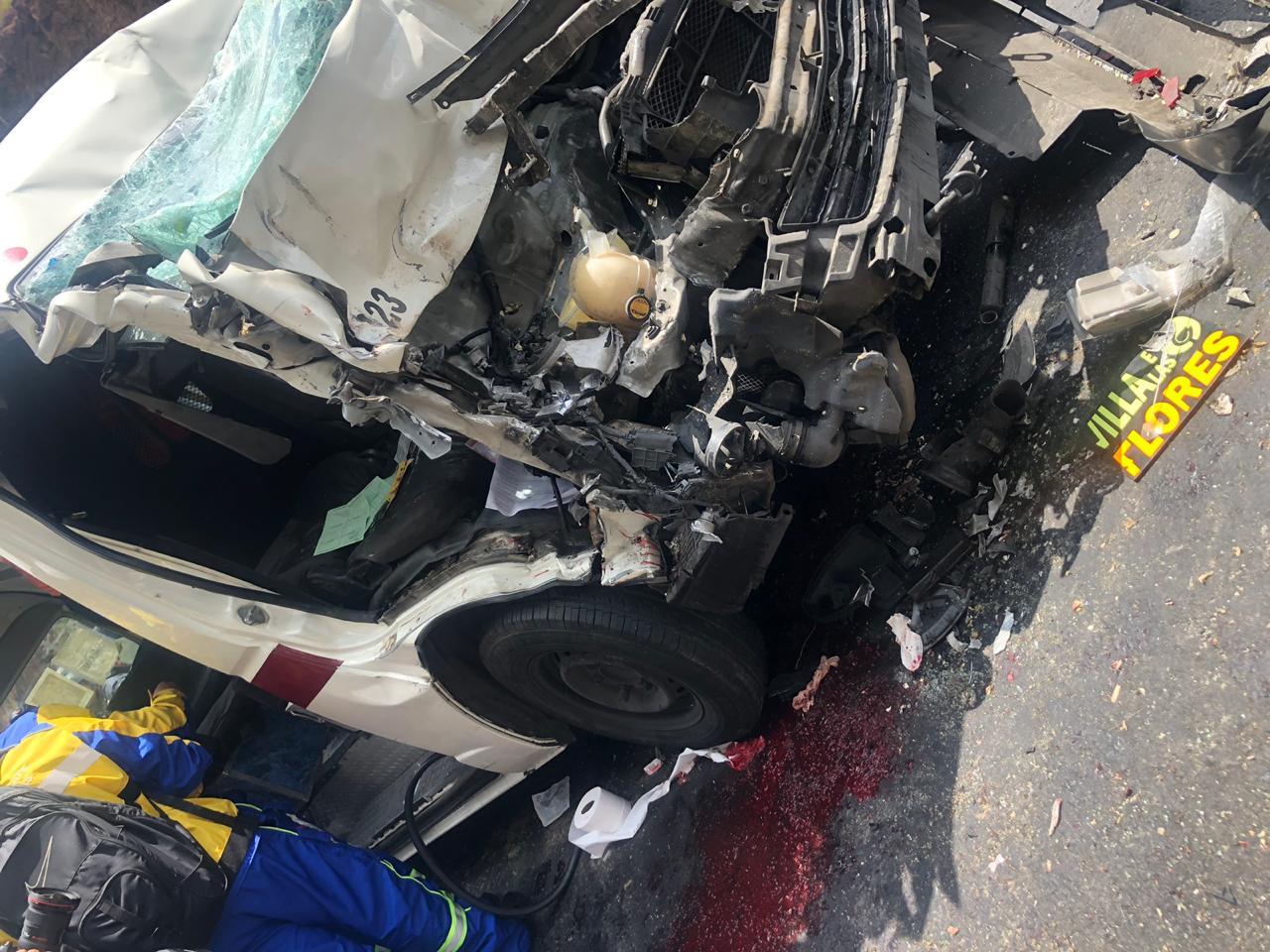 Choque de combi en la autopista México-Pachuca deja 10 lesionados - choque-combi-autopista-mexico-pachuca