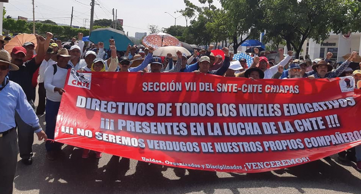 CNTE y gobierno de Chiapas logran acuerdo para frenar agresiones