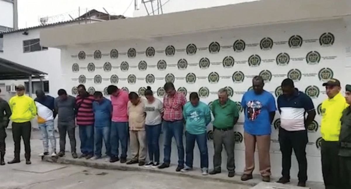 Detienen a 206 personas por diversos crímenes en Colombia