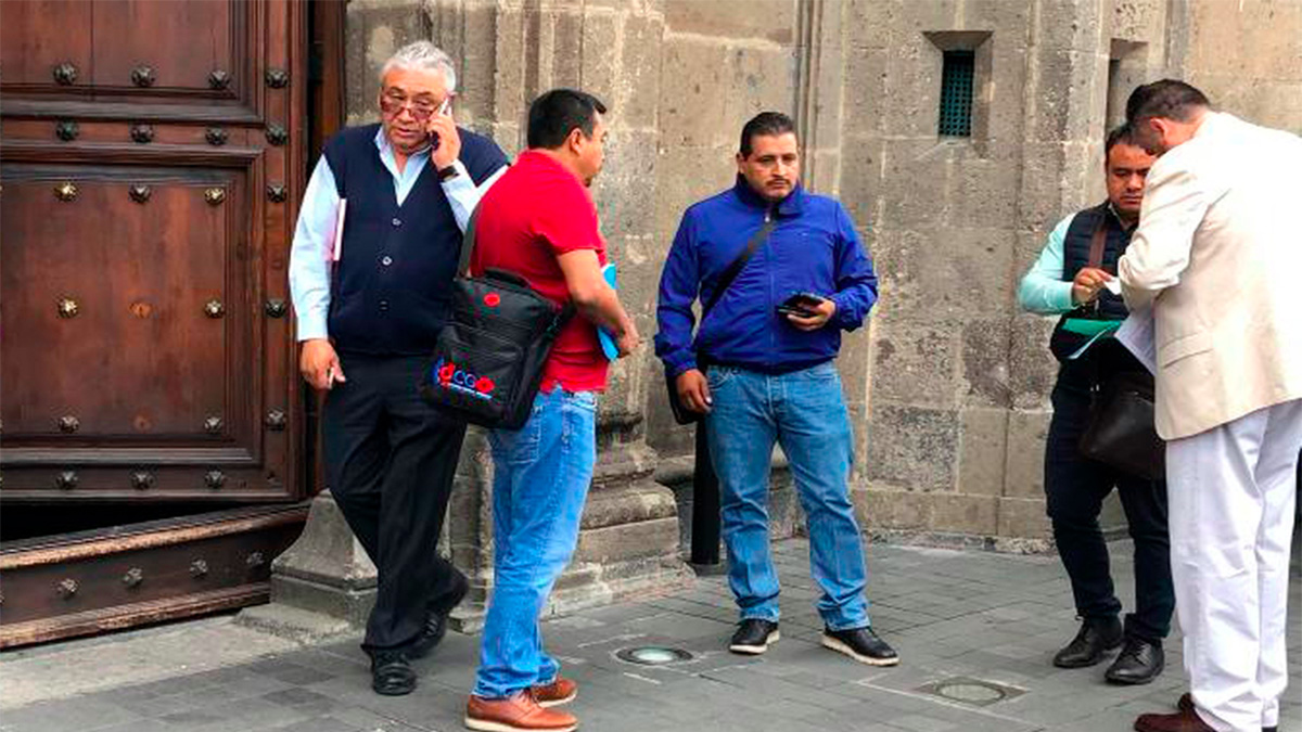 Dirigentes de la CNTE se reúnen con el presidente López Obrador