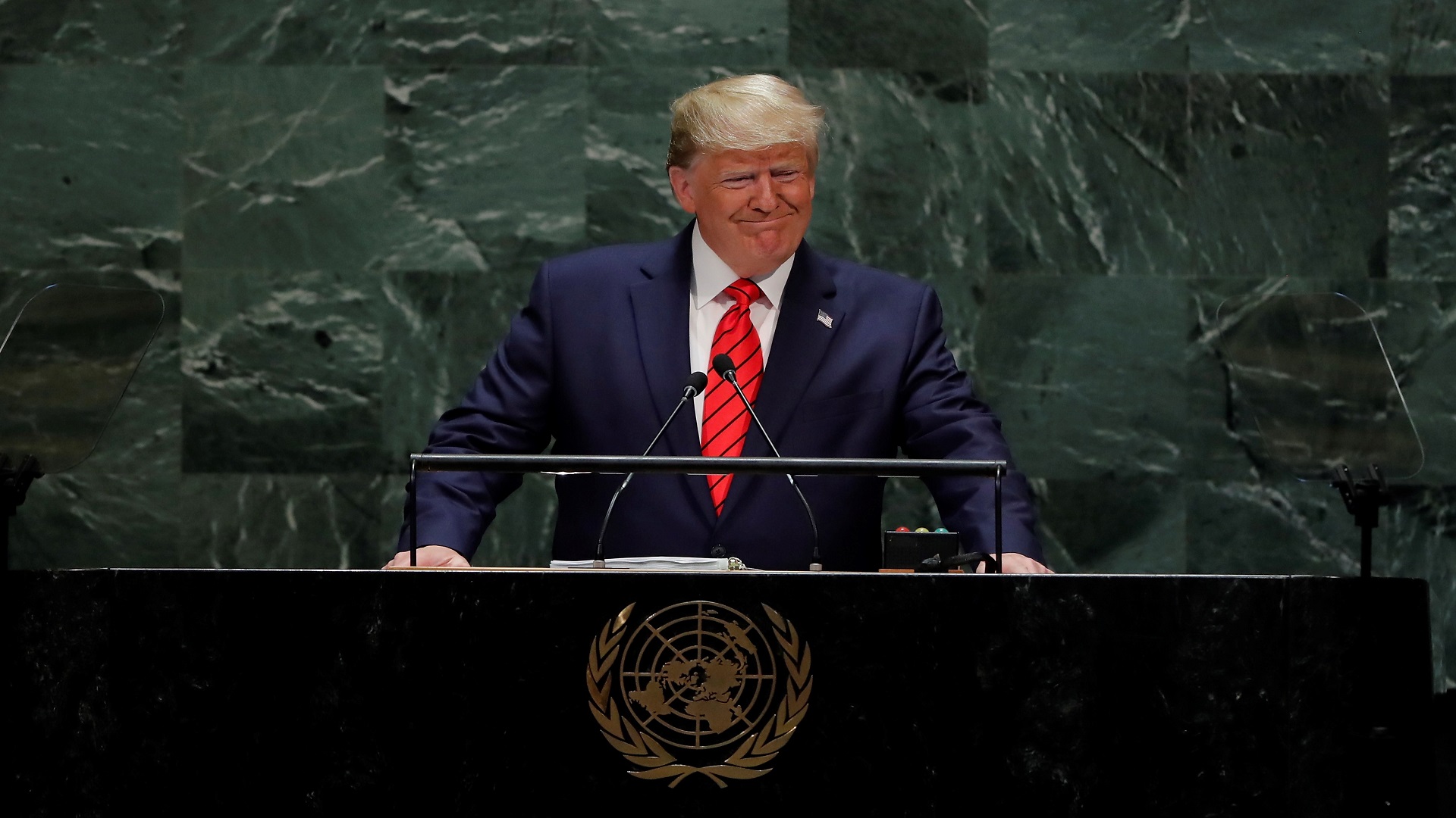 Trump agradece en la ONU a López Obrador por cooperación en la frontera