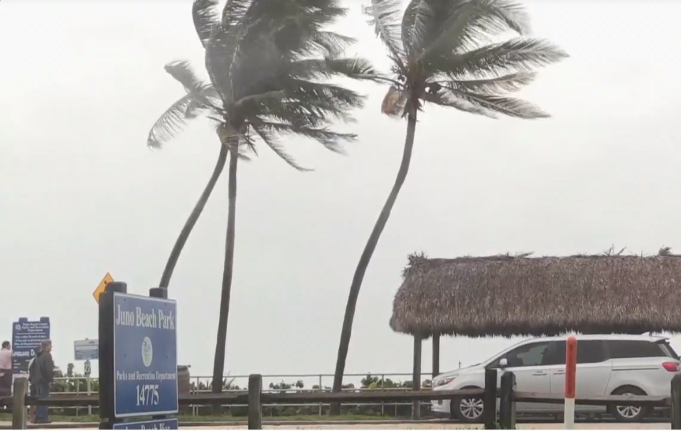 Dorian descarga viento y lluvia sobre el litoral de Florida - dorian-florida