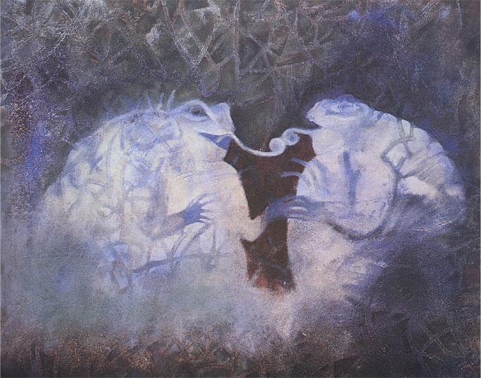 La "zoología fantástica" de Francisco Toledo - dos-sapos-francisco-toledo