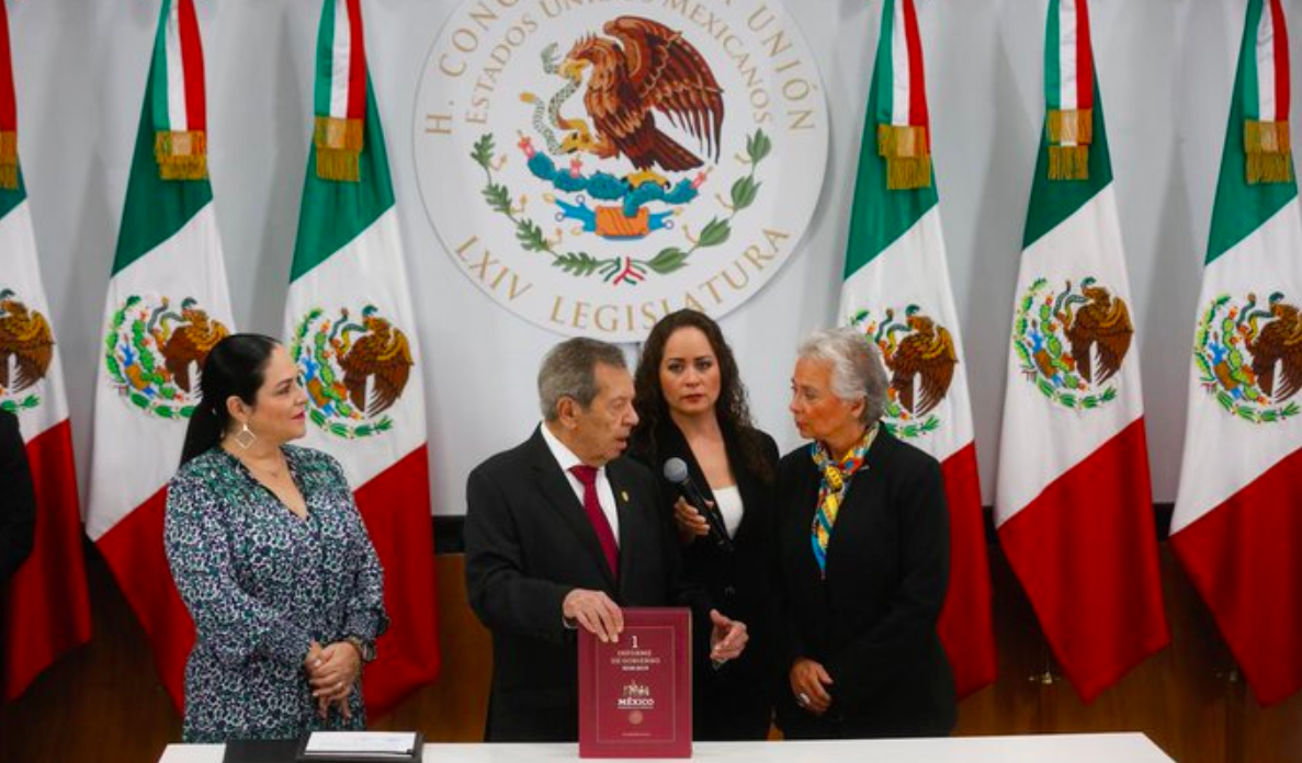 Entrega Sánchez Cordero informe al Congreso; AMLO no presenta iniciativa de trámite preferente Entrega Sánchez Cordero informe al Congreso; AMLO no presenta iniciativa de trámite preferente