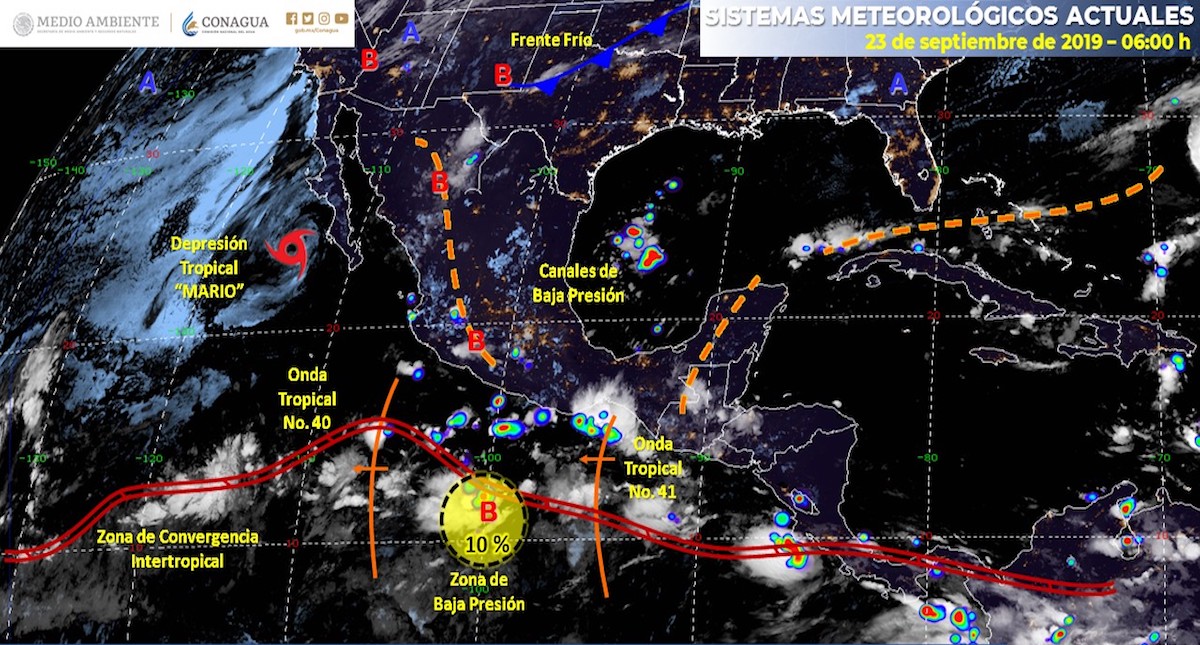 Frente Frío 1 causará fuertes lluvias en Baja California y Sonora
