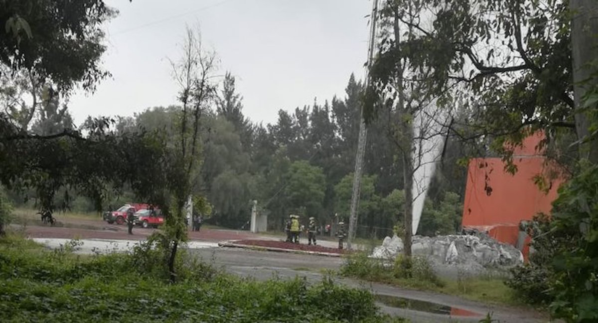 Fuga de vapores en Ciudad Deportiva Magdalena Mixhuca