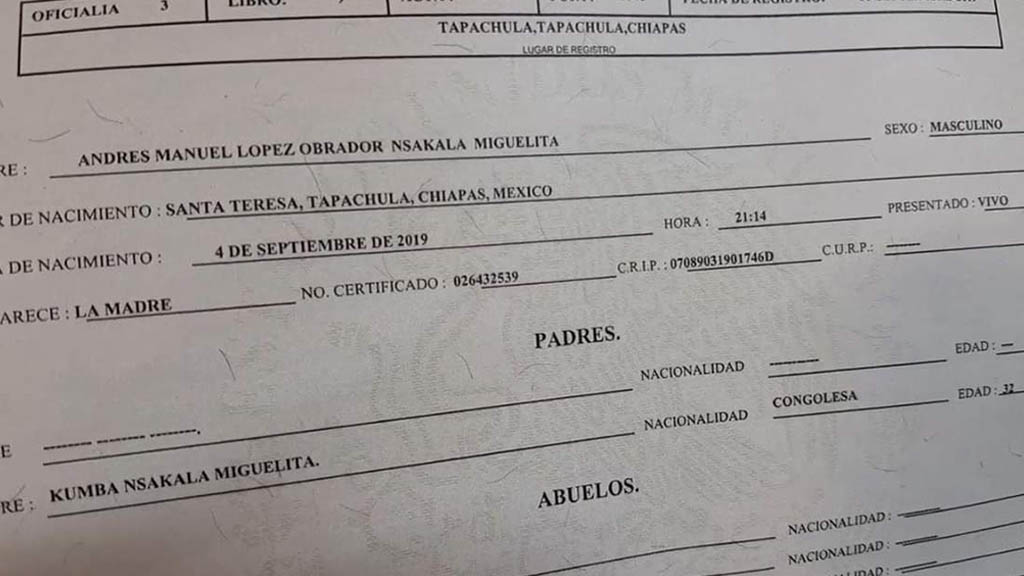 Mujer congoleña nombra a su hijo Andrés Manuel López Obrador - hijo-de-africana-lopez-obrador-nombre-migrante