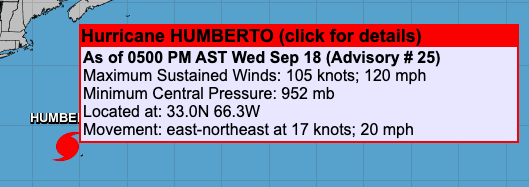 Huracán Humberto alcanza a Bermudas - huracan-humberto-reporte-e1568845992904