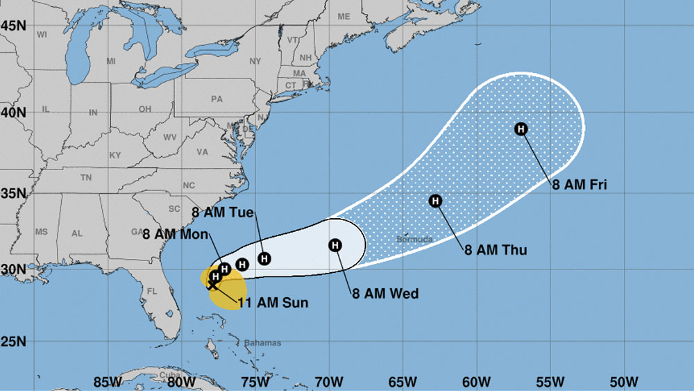Humberto se convierte en huracán categoría 1