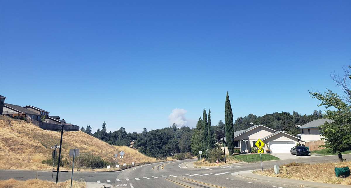 Incendio forestal consume zona boscosa de Sacramento