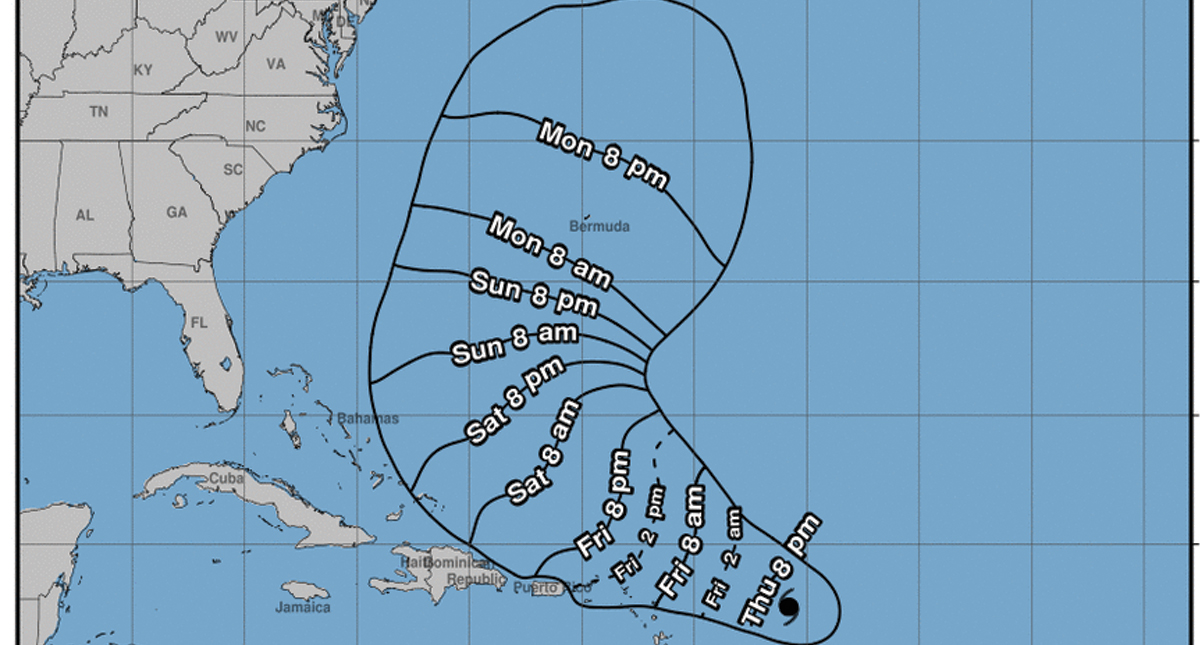 Huracán Jerry avanza hacia las Antillas Menores