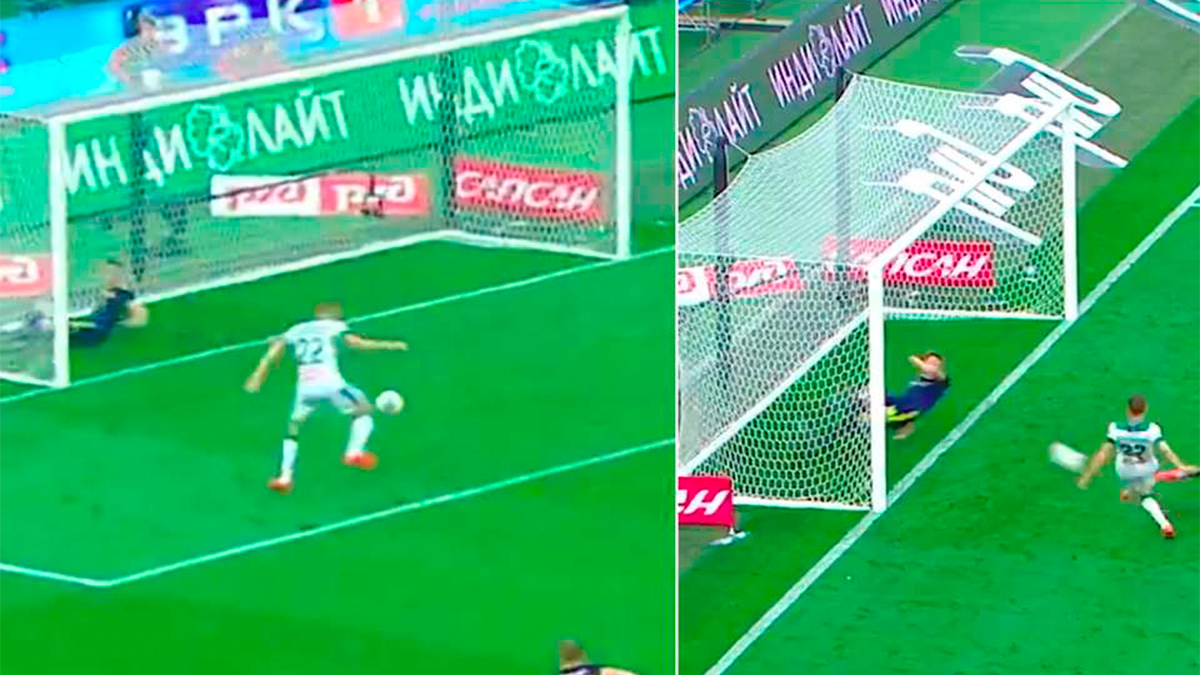 #Video Defensa evita dos anotaciones en la línea de gol